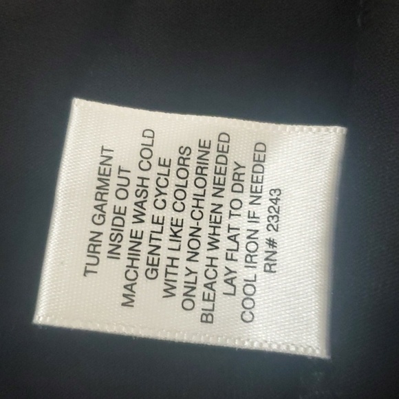 New York & Company top women's size small S black stretch Rayon blend - Picture 11 of 11